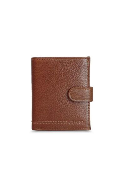 Guard Multi-Compartment Vertical Leather Men's Wallet - Thumbnail