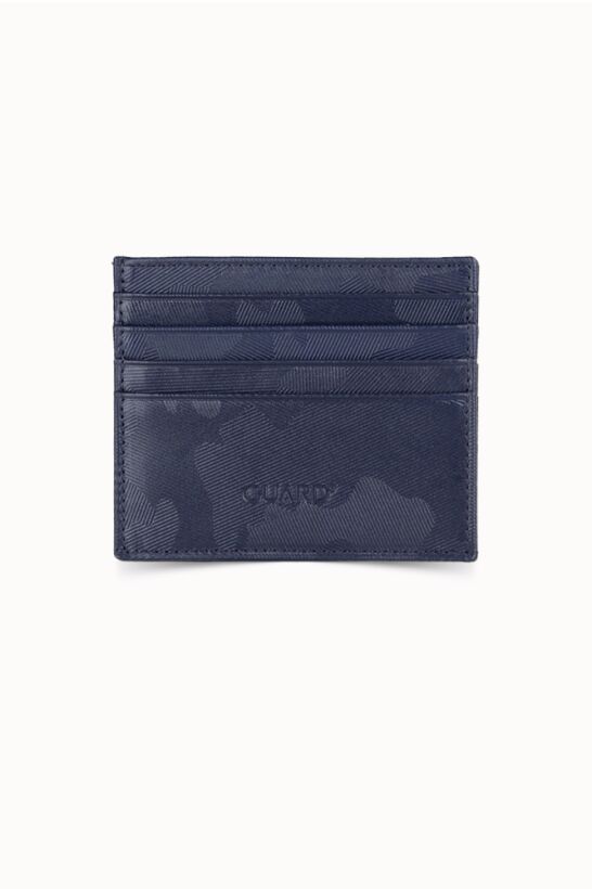 Guard Navy Blue Camouflage Leather Card Holder