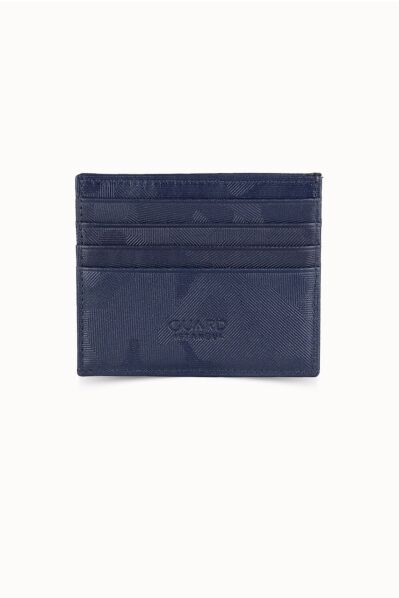 Guard - Guard Navy Blue Camouflage Leather Card Holder (1)