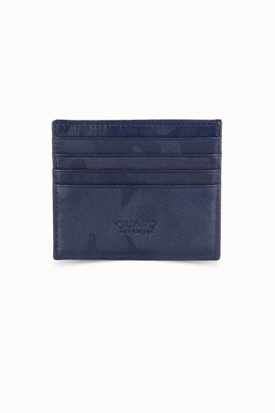 Guard Navy Blue Camouflage Leather Card Holder