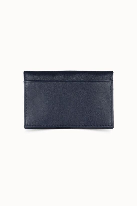 Guard Navy Blue Nappa Leather Card Holder