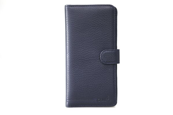 Guard - Guard Covered Leather Hand Portfolio with Telephone Entry- Navy Blue (1)