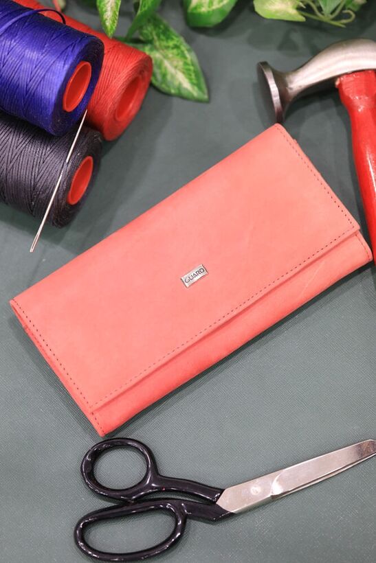 Guard Red Leather Women's Wallet
