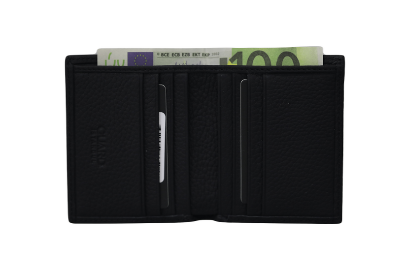 Guard Siyah Guti Mat Deri Erkek Cüzdan