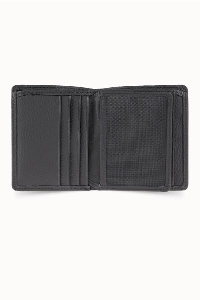 Guard - Guard Siyah Guti Mat Yatay Mini Cüzdan (1)