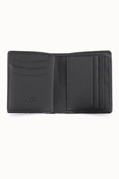 Guard Siyah Guti Mat Yatay Mini Cüzdan - Thumbnail