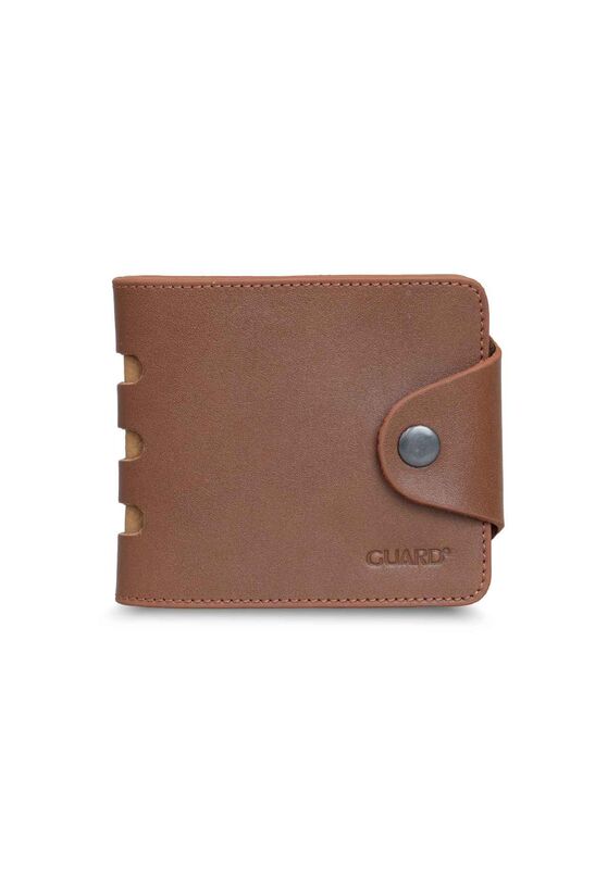 Guard Flip Sport Leather Horizontal Men's Wallet - Tan