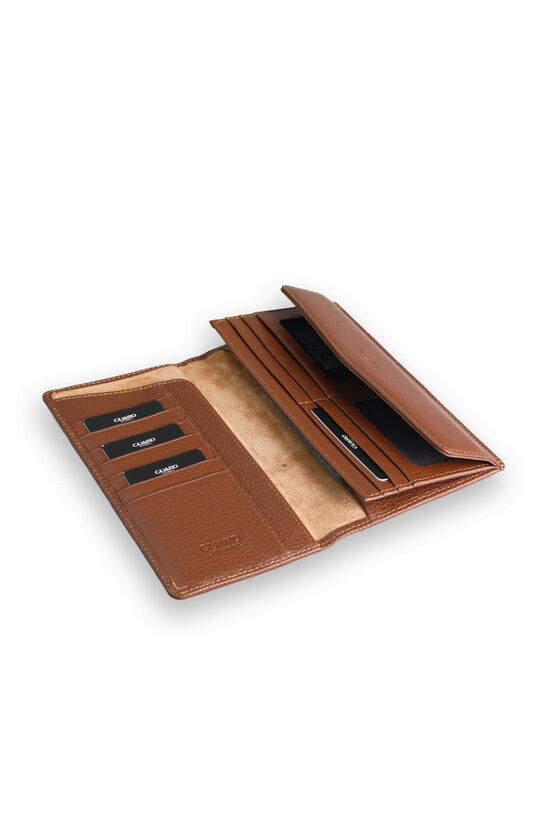 Guard Tan Leather Women's Wallet with Phone Entry