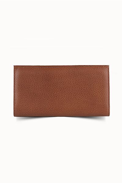 Guard Tan Leather Women's Wallet with Phone Entry - Thumbnail