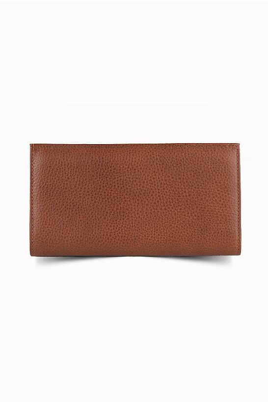 Guard Tan Leather Women's Wallet with Phone Entry