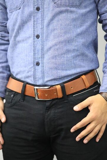 Guard - Guard Light Tan Sport Cowhide Leather Belt