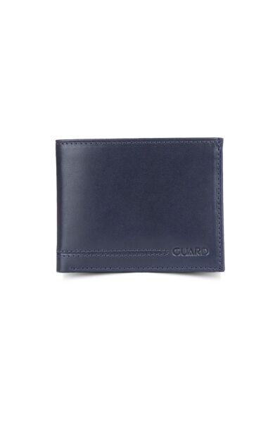 Guard - Guard Temi Lacivert Klasik Deri Erkek Cüzdanı