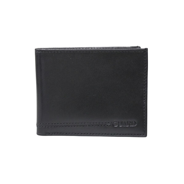 Guard - Guard Temi Siyah Klasik Deri Erkek Cüzdanı