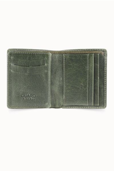 Guard Yeşil Tiguan Crazy Yatay Mini Cüzdan - Thumbnail