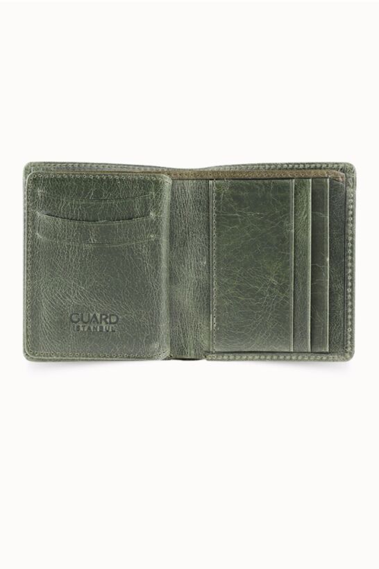 Guard Yeşil Tiguan Crazy Yatay Mini Cüzdan