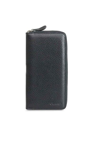 Guard Leather Hakiki Deri Erkek Hediye Seti - Fermuarlı Telefon Bölmeli Portföy Cüzdan & Mini fermuarlı Cüzdan Seti - Thumbnail