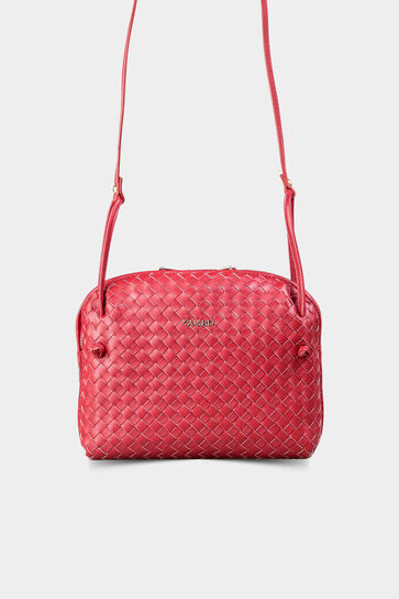 Guard - Guard Hand-knitted Red Leather Women's Bag