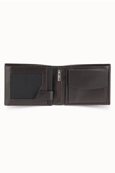 Guard - Guard Kahverengi Bozuk Para Bölmeli Deri Erkek Cüzdanı (1)