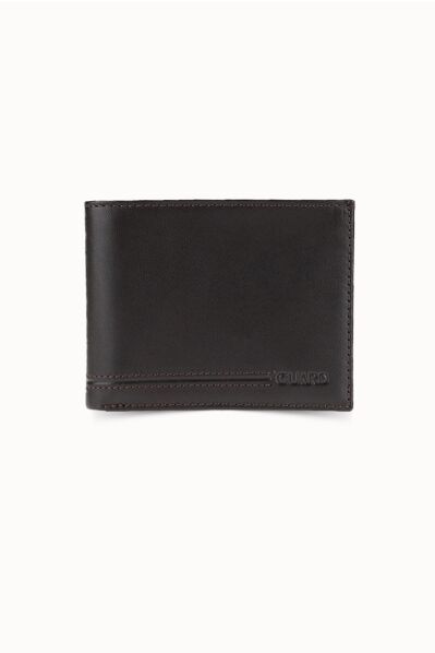 Guard - Guard Kahverengi Bozuk Para Bölmeli Deri Erkek Cüzdanı