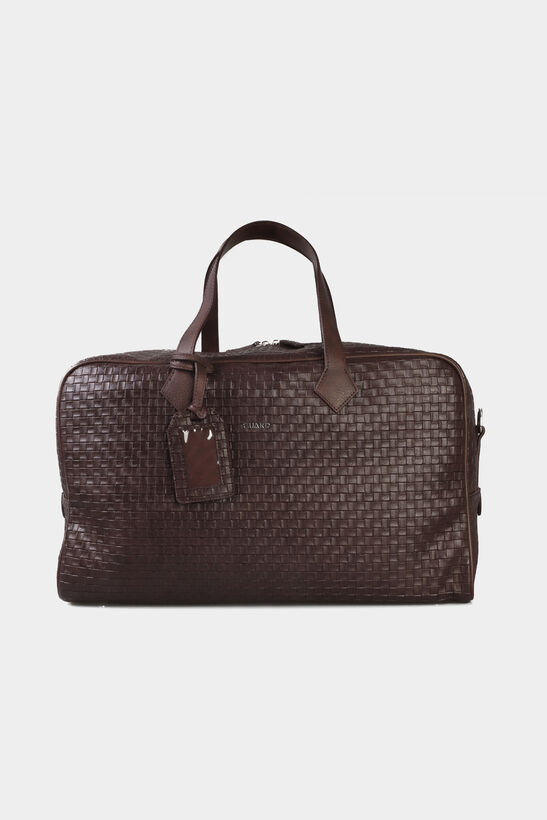 Guard Knit Printed Brown Travel Bag