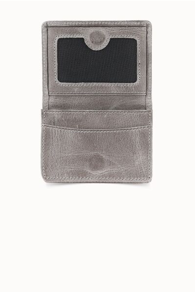 Guard - Guard Small Size Antique Dark Gray Leather Card/Business Card Holder with Magnet (1)