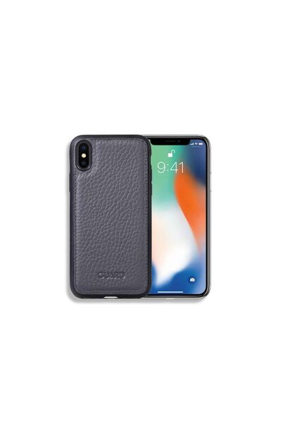 Guard Matte Black Leather iPhone X / XS Case - Thumbnail