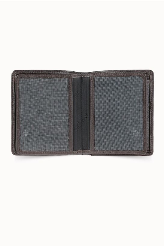 Guard Medium Brown Men's Wallet with Coin Compartment