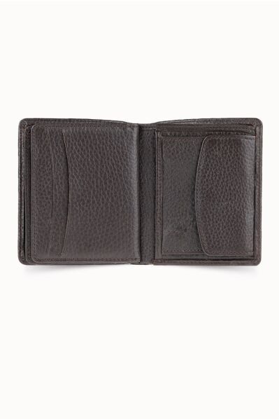 Guard Medium Brown Men's Wallet with Coin Compartment - Thumbnail