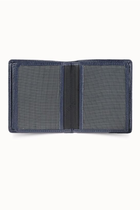Guard Medium Navy Blue Men's Wallet with Coin Compartment