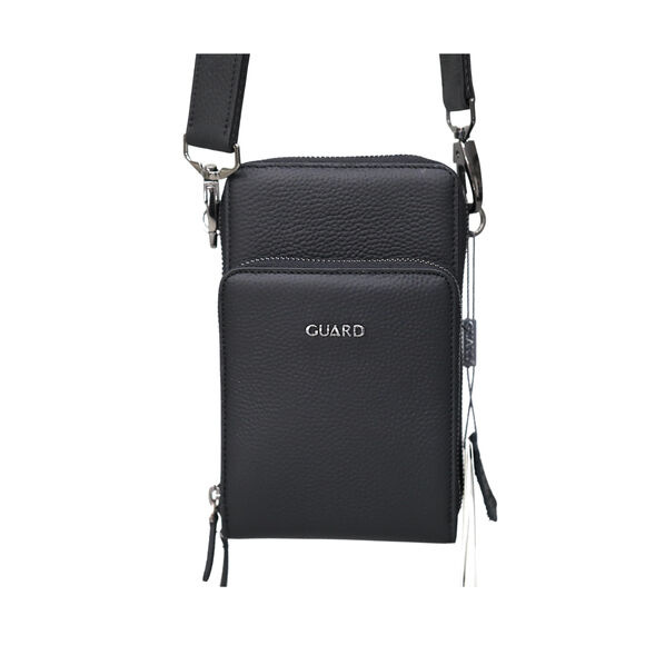 Guard - Omuz Askılı Çift Fermuarlı Deri Çanta 