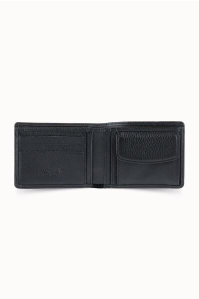 Guard - Guard Black Genuine Leather Men's Wallet with Hidden Card Slot (1)