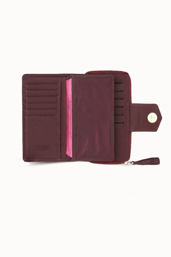 Guard Small Size Purple Leather Women's Wallet