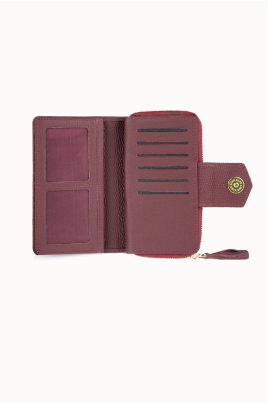 Guard Small Size Purple Leather Women's Wallet