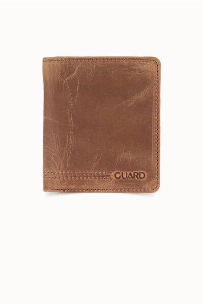 Guard - Guard Taba Crazy Minimal Spor Deri Erkek Cüzdanı