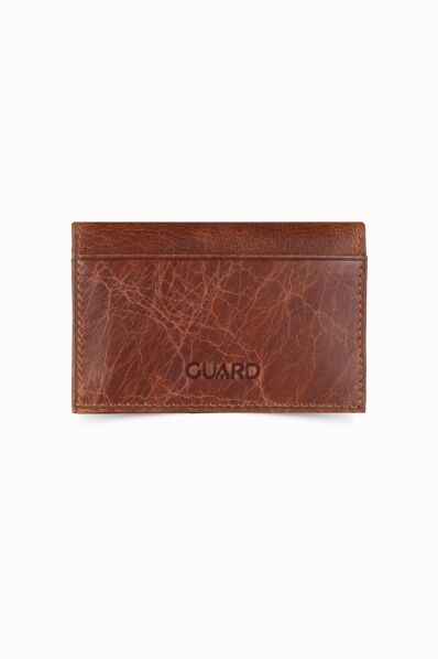Guard - Guard Tan Leather Card Holder