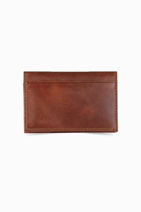 Guard Tan Leather Card Holder