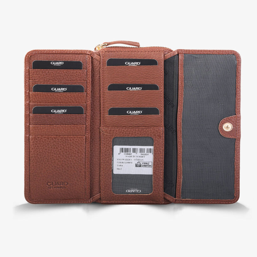Guard Tan Leather Women's Wallet