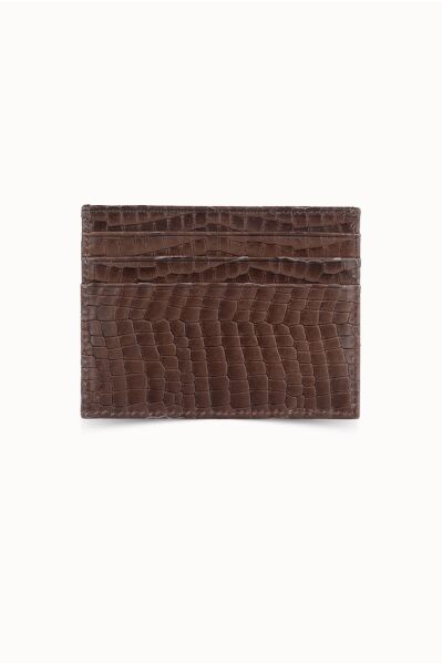 Guard - Guard Texas Print Brown Leather Card Holder (1)