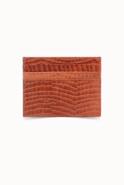 Guard - Guard Texas Printed Tan Leather Card Holder (1)