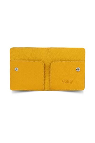 Guard - Guard Yellow Paste Design Leather Card Holder (1)